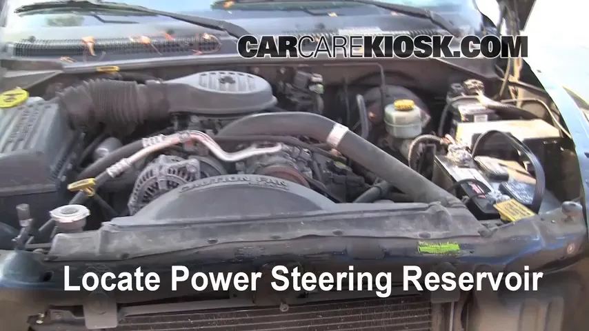 1999 Dodge Durango SLT 5.9L V8 Power Steering Fluid Add Fluid